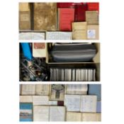 COLLECTION OF RAILWAYANA BOOKS & EPHEMERA including vintage projector equipment and railway