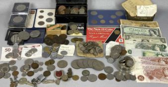 LARGE COLLECTION OF COINS & BANKNOTES, mainly British pre-decimal Provenance: private collection