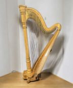 W & W HARP MANUFACTURING COMPANY CHICAGO 'VENUS' MODEL 75 FULL ORCHESTRA HARP, 46 string with