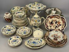 LARGE ASSORTMENT OF MASONS CHINA including Mandalay, antique Masons and Regency dinnerware