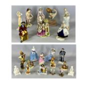 GROUP OF VARIOUS CERAMIC FIGURES including Lladro girl with goose, Lladro flower girl, Beswick '