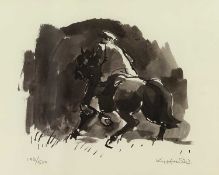 SIR KYFFIN WILLIAMS RA (Welsh 1918 - 2016) limited edition 193/500 print 'Patagonian Horse rider',