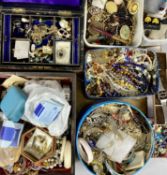 QUANTITY OF COSTUME JEWELLERY and retro Trafalgar quartz LCD gent's stainless steel bracelet watch