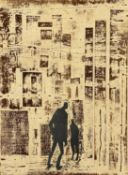 ‡ KAREL LEK RCA (Welsh / Belgian 1929-2020) limited edition 1/16 lino and wood - entitled verso '