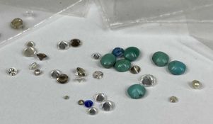 ASSORTED LOOSE DIAMONDS & SEMI-PRECIOUS STONES Provenance: private collection Denbighshire