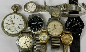 GROUP OF GENTS' & LADIES' WATCHES including Timor automatic stainless steel cased gents' wristwatch,