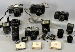CAMERAS & ACCESSORIES including Praktica MTL3 SLR camera, Ricoh KR10 SLR camera, Russian ET SLR