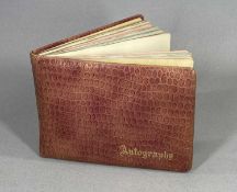 THEATRICAL INTEREST AUTOGRAPH ALBUM, 1950s onwards, belonging to Elsie Partington of Llandudno and