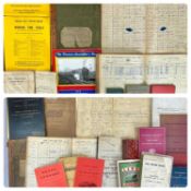 RAILWAY RELATED EPHEMERA including books, manuals, manuscripts, documents etc. Provenance: private