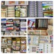 LARGE COLLECTION OF BRITISH & WORLD STAMPS, loose and in albums Provenance: deceased estate