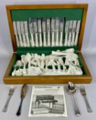 GRAHAM JACKSON CANTEEN OF EPNS CUTLERY for 8 persons, approx. 75 pieces Provenance: deceased