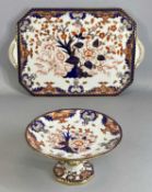 ROYAL CROWN DERBY IMARI 'KINGS' PATTERN CHINA, pattern 383 comprising rectangular two-handled