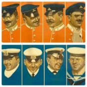 NOEL POCOCK (British 20th century) pair of humorous WWI colour prints – each depicting six