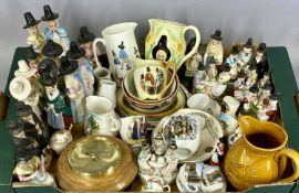 ASSORTED WELSH CERAMICS & COLLECTABLES including figurines, fairings, cups and saucers, souvenir