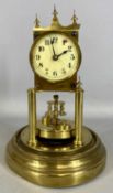 GUSTAV BECKER 400 DAY TORSION ANNIVERSARY CLOCK, 26cms (h) Provenance: private collection Gwynedd