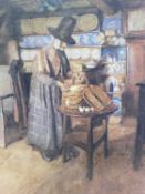 S. C. VOSPER (British 1866-1942) colour print - Market Day in Old Wales, 31 x 25cms Provenance: