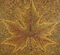 ‡ JOHN TWEDDLE (American b.1938) linocut - entitled 'Leaf', signed, titled and dated '72 in pen,