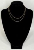 9CT GOLD FINE LINK NECKLACE, 60cms (l), 3.2gms Provenance: deceased estate Conwy