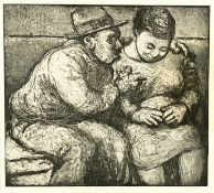 JONATHAN ROBERTS (Welsh 20th century) artist's proof print entitled 'A Song of Innocence and