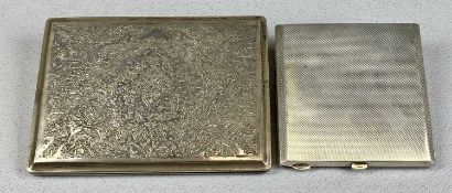 SILVER COLLECTABLES including a vintage powder compact with engine turned decoration, Birmingham