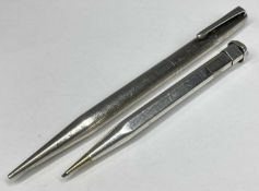 TWO VINTAGE YARD-0-LED SILVER PROPELLING PENCILS, the smaller marked 'Lady' Provenance: private