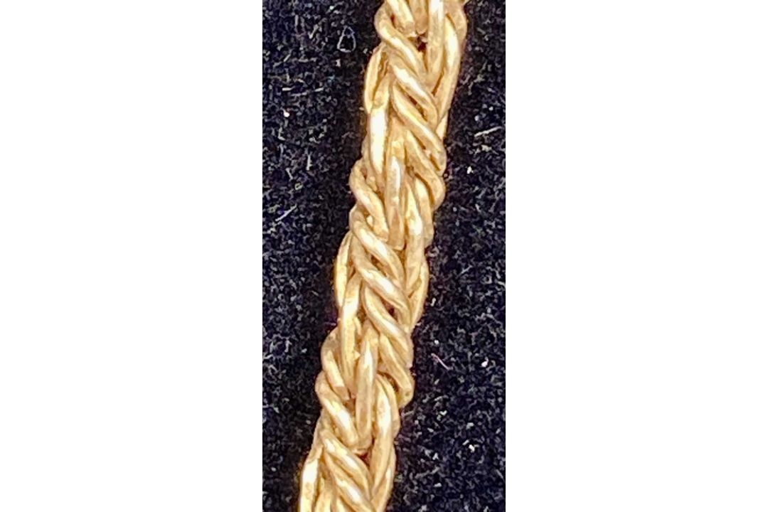 9CT GOLD ROPE TWIST NECKLACE, 56.5cms (l), 9.6gms Provenance: deceased estate Conwy - Image 3 of 3
