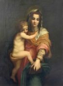 AFTER ANDREA DEL SARTO (Italian 1486 - 1530) oil on canvas - Madonna of the Harpies (detail), 107