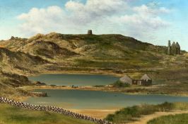 GWILYM HUGHES (Welsh 1931 - 2005) oil on canvas - Parys Mountain Ynys Mon, 49 x 74cms Provenance: