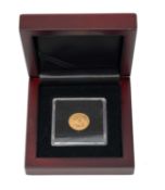1972 SOUTH AFRICAN 1 RAND GOLD COIN, 22ct, 3.99g, capsulated and boxed with COA Provenance: