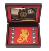 200TH YEARS OF MONARCHS OF THE BRITISH EMPIRE COMMEMORATIVE GOLD COIN COLLECTION, containing 8 x 0.