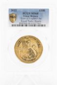 ELIZABETH II 2022 1OZ 24K GOLD LION OF ENGLAND £100 COIN, Royal Tudor Beasts Collection,