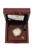 ELIZABETH II GOLD PROOF SOVEREIGN, 2018, encapsulated and presented in original Royal Mint case of