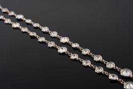 18KT WHITE GOLD DIAMOND NECKLACE, 41.5cms long, 5.7gms Provenance: private collection Swansea