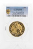 ELIZABETH II 2022 1OZ 24K GOLD LION OF ENGLAND £100 COIN, Royal Tudor Beasts Collection,