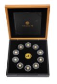 V10 VALUABLE 10 GOLD COIN COLLECTION, limited edition (830/2500), containing 10 x 0.5g 24ct