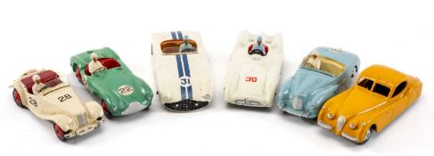 ASSORTED DINKY DIECAST SPORTS CARS, comprising 157 Jaguar, 237 Mercedes Benz, 107 Sun Beam Alpine,
