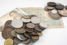 COLLECTION OF ASSORTED COINS including 20th century Irish coins, German coins, various French