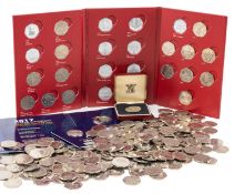 LARGE COLLECTION OF ASSORTED 50P COINS, including one bag containing approx. 200+ loose coins,