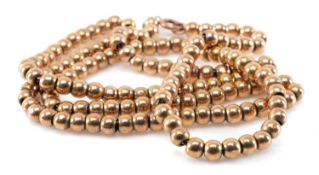 9CT GOLD CHAIN, bobbin design, 41cms long, 10.7gms Provenance: private collection Ceredigion