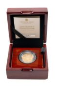 ELIZABETH II MEMORIAL GOLD PROOF SOVEREIGN, 2022, with King Charles III head, Certificate of