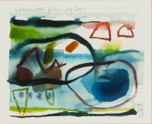 ‡ MARTYN JONES (Welsh b. 1955) watercolour - Bournemouth Pier - Dog Days, signed and dated '09, 17 x