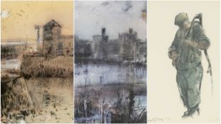 ‡ WILLIAM SELWYN (Welsh b.1933) limited edition prints - a harbour scene, signed in pencil, numbered