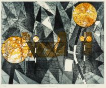 ‡ JOHN WALTON (20th c.) limited edition (6/25) aquatint - 'Pedestrian Crossing', signed, titled