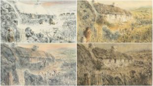 ‡ KEITH ANDREW (English lives Wales b.1947) set of four limited edition (21/550) colour prints - the