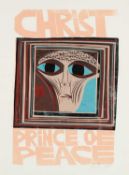 ‡ PAUL PETER PIECH (American-Welsh 1920-1996) multicoloured woodcut - 'Christ, Prince of Peace',