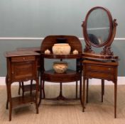 ASSORTED OCCASIONAL FURNITURE comprising pair French bedside cabinets/night tables, pair