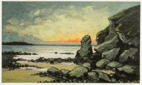 ‡ WILF ROBERTS (Welsh 1941-2016) limited edition (3/50) colour print - titled to mount 'Porth
