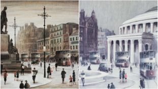 ‡ ARTHUR DELANEY (British 1927-1987), two limited edition colour prints - Manchester Piccadilly (