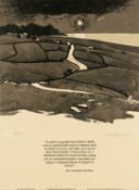 ‡ SIR KYFFIN WILLIAMS RA limited edition (55/75) monochrome print - for The Art Society of North
