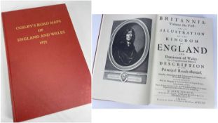 FACSIMILE COPY OF OGILBY'S ROAD MAPS OF ENGLAND & WALES, from Ogilby's 'Britannia' (1675), Osprey